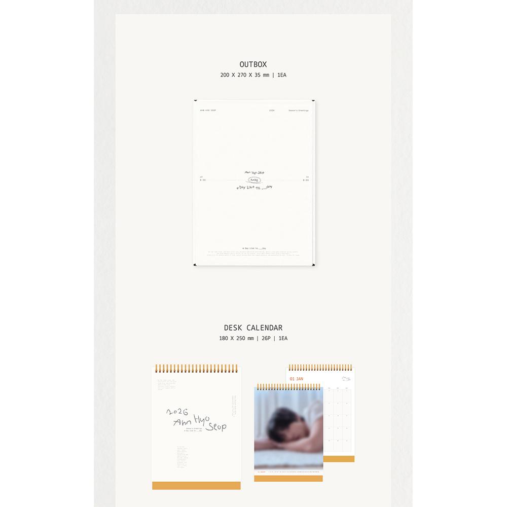 [Pre-order] AHN HYO SEOP - 2026 Seasons Greetings [A Day Like To.___day]