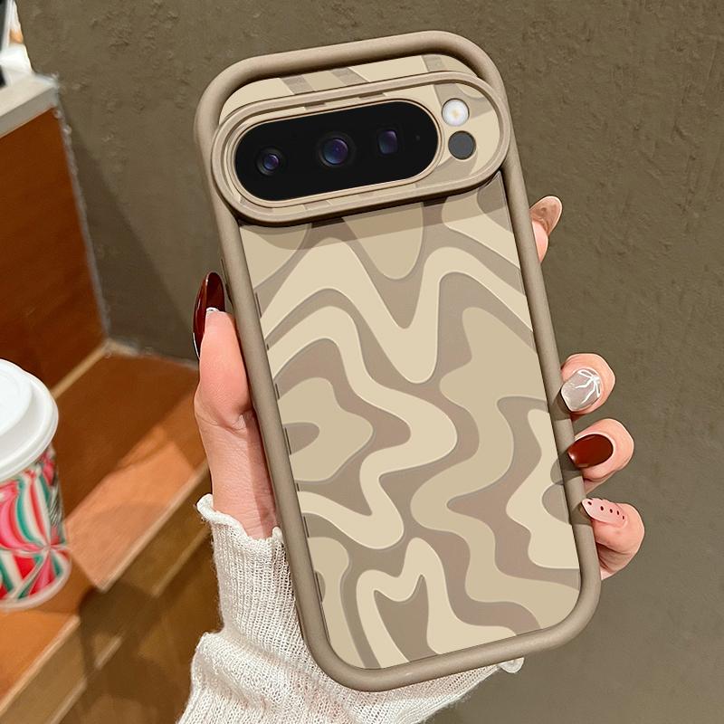 Soft TPU Phone Case For Google Pixel 10 8 7 Pro Pixel 9 10 Pro XL Stripe Patterned Silicone Back Cover For Google Pixel 9A 8A 7A