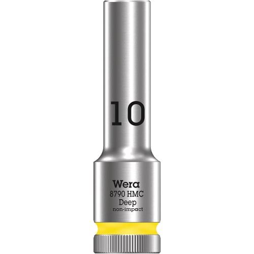 

WERA ZYKLOP Deep Socket, 1/2 Drive, 10mm, 83mm Length, 004550