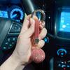 Elegant Handmade Diamond Keychain: Stylish Women's Car Accessory & Pendant