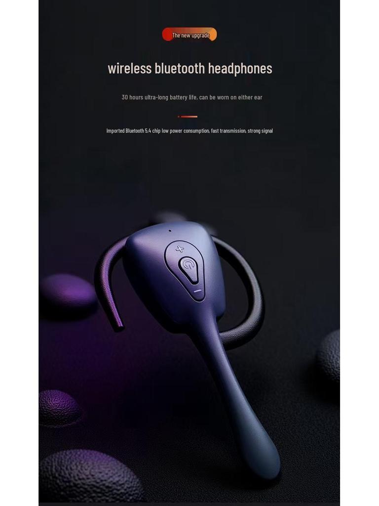 2025 Bluetooth In-Ear Earphones: Long Standby, Noise Reduction, Compact Ear-Hook Design for Drivers and Riders