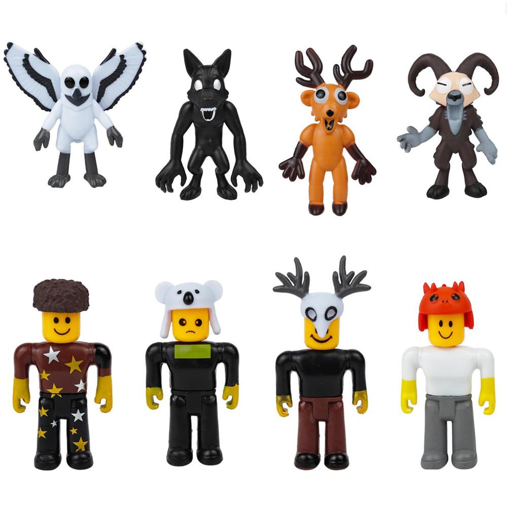 10 Pcs/Set Survival Game 99 Nights In The Forest Action Figures Monster Boss Elk Owl Wolf Goat PVC Model Collection Kid Gift Toy