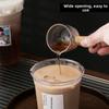 50pcs with Lids Clear Plastic Cups Leak-Proof Bubble Tea Cups New Juice Container  Party Use