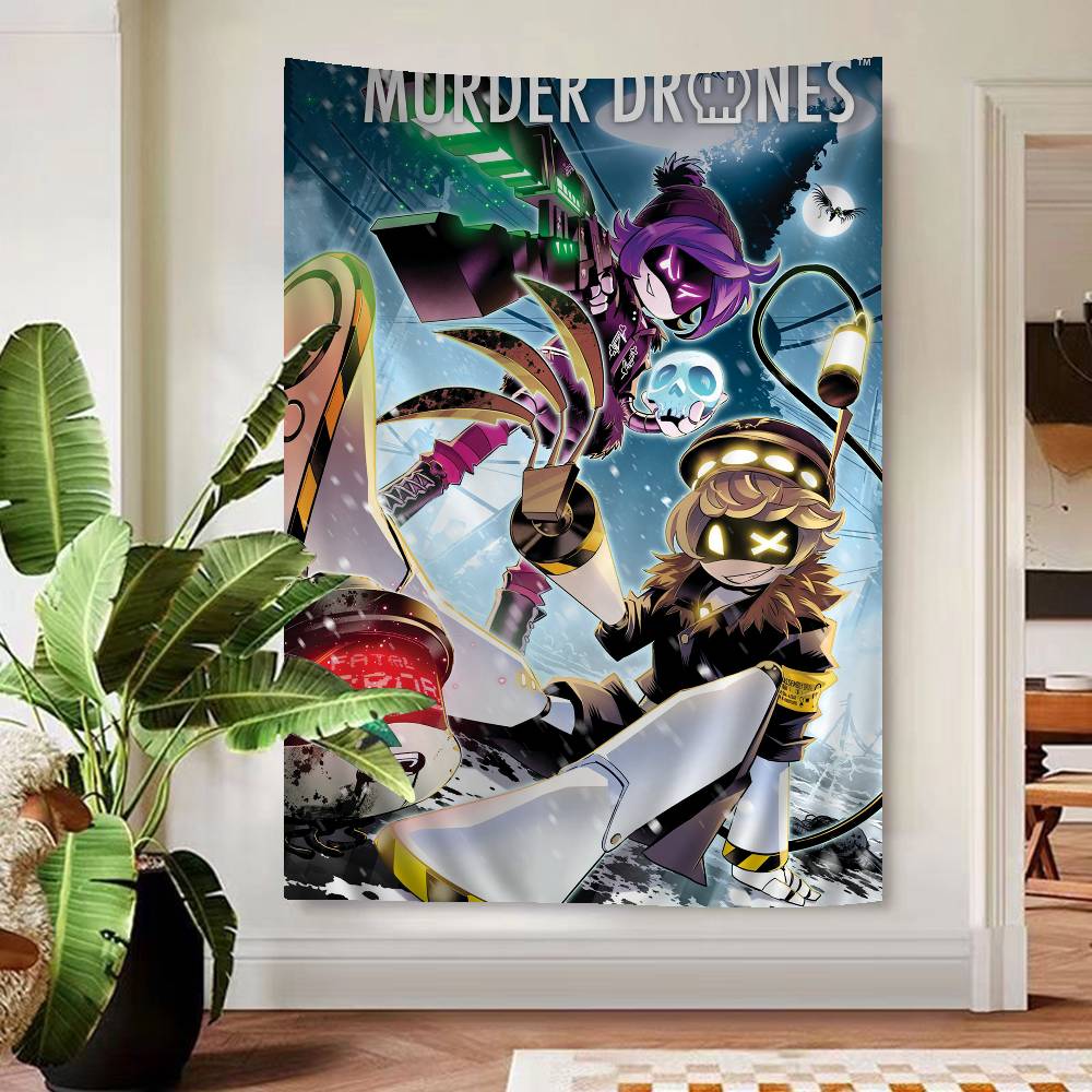 Anime Murder Drones Cartoon Tapestry Wall Hanging Decoration Household Home Decor