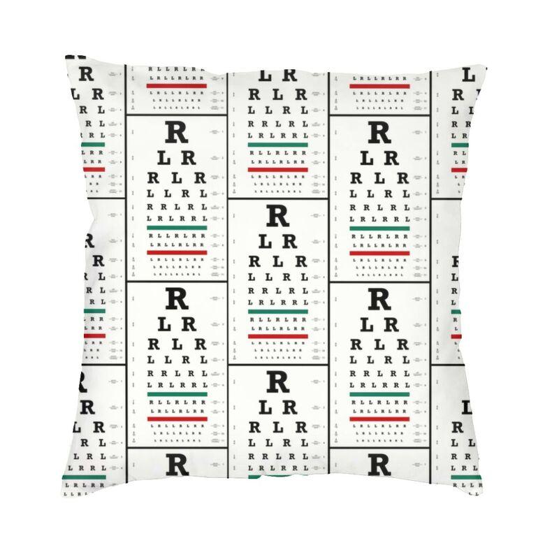 

Забавные барабанщики Snellen Eye Chart, чехол для подушки 40x40 см, оптометрист, подарок для оптика, мягкая роскошная наволочка, домашний декор