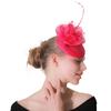 Mesh Shape Linen Women'S Hat New Top Hat Bridal Top Hat Wedding Banquet Linen Yarn