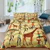 African Woman King Queen Duvet Cover Retro Exotic Tribal Black Girl Pattern Bedding Set Africa Polyester Quilt Cover Pillowcase0