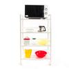 Многофункциональная тележка для хранения Widen 4 Tiers Ivory White Kitchen Furniture