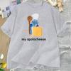 Funny Rat Plush Cheese Meme Tshirt Cotton Rat Graphic T Shirts Women Unisex Fashion O Neck Tee Shirt Casual Short Sleeve Tshirt