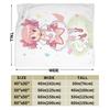 Puella Magi Madoka Magica Blanket Coral Fleece Plush Air Conditioning Cute Anime Breathable Super Soft Throw Blanket Throws