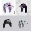 Postapocalyptic Rabbit Ear Distressed Baseball Cap With Sunblock For Street Fashion Enthusiasts