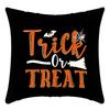 Black and White Pumpkin Pillowcase Cartoon Printed Pillow Halloween Home Decoration Polyester Pillowcase