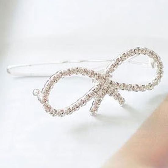 Fashion Women Girls Crystal Rhinestone Butterfly Barrette Hair Clip Hairpin Gift