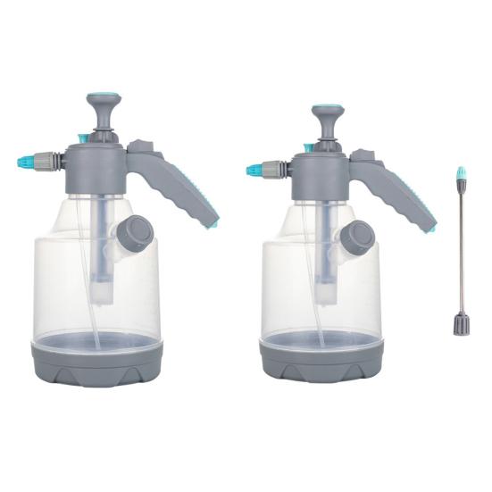 3L Pumpsprüher Kunststoff Nachfüllbare Wassersprühflasche Handsprühflasche mit Messbecher Verstellbare Düse für Gartenarbeit Reinigung Bewässerung