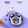 Childrens Handheld Microscope With Screen 180° Photo Video Capture LED Light Portable Science Kit For Outdoor Classroom Experiments