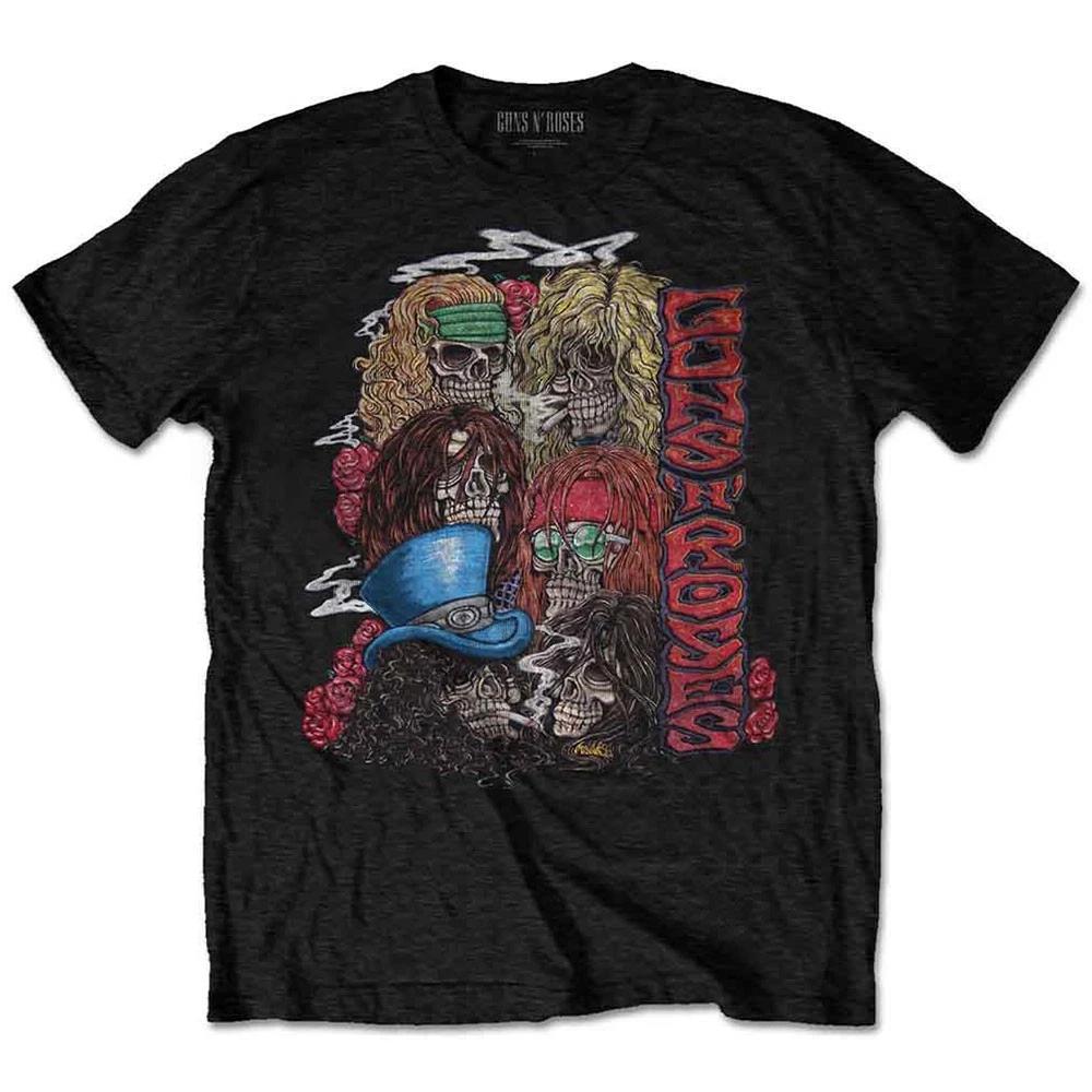 Guns N Roses Stacked Skulls T Shirt XL