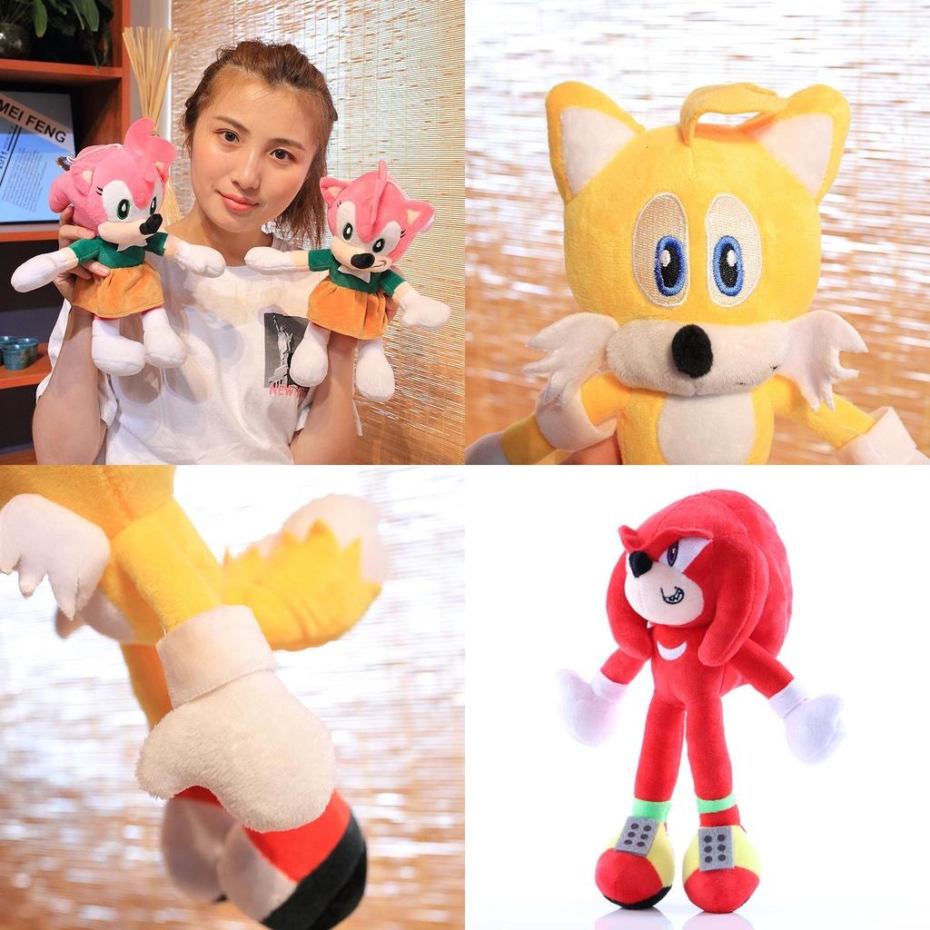 Adorable 28cm Sonic The Hedgehog Shadow Amy Rose Knuckle Tail Plush Toy For All Ages