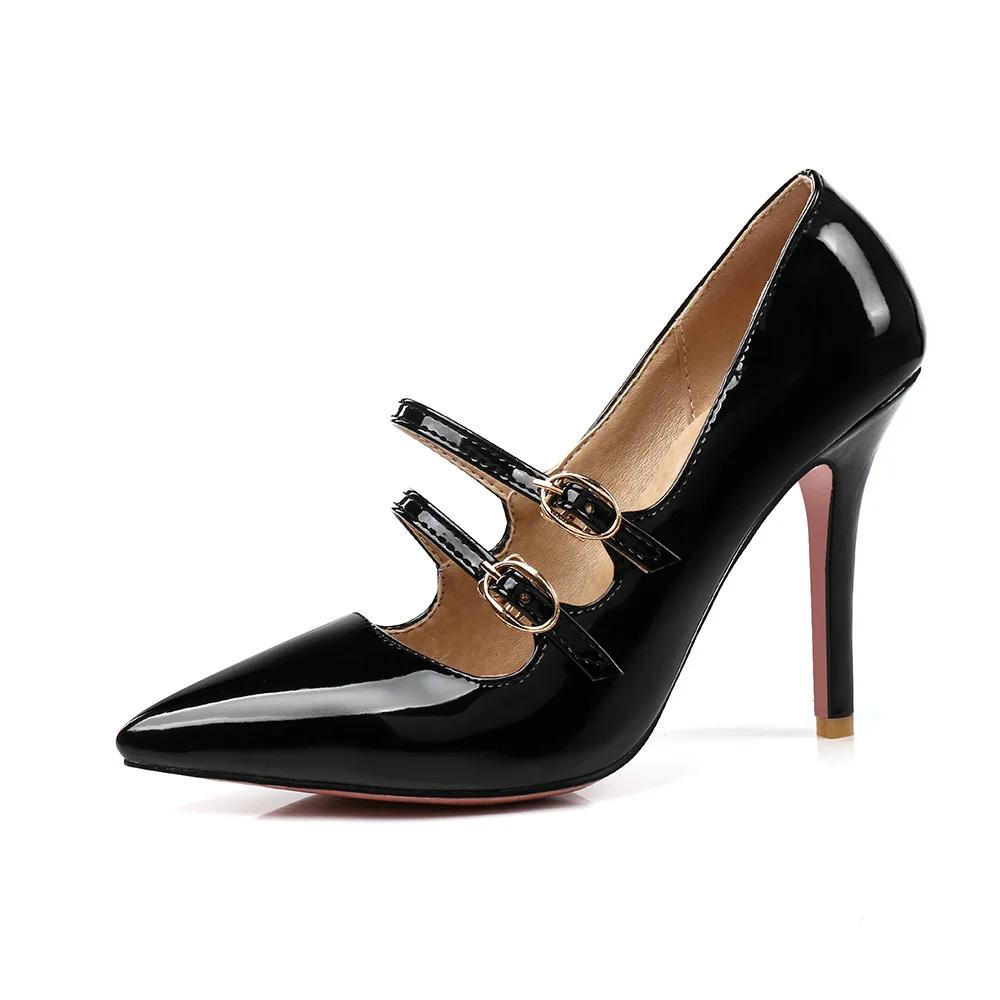 

Совершенно новые сексуальные розовые абрикосовые желтые женские туфли-лодочки на шпильке, туфли для леди, свадебная обувь, плюс большой размер, маленький 30 43 45 47 39 чёрный