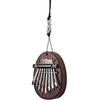 8 Key Mini Kalimba Thumb Piano Solid Wood Finger Piano Portable Marimba with Lanyard, Gift for Kids Adults Beginners
