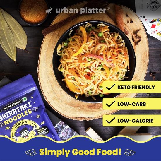 Urban Platter Indian Mast Masala Shirataki Noodles, 279g (Keto-Friendly, Low-Carb, Fat-Free, Instant Noodles | Zesty Indian Mast Masala )