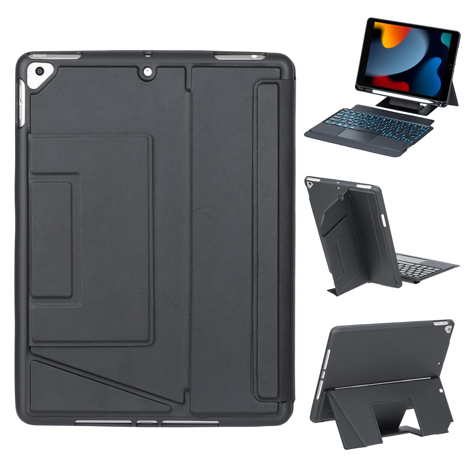 

HY-102B Шкіряний чохол для iPad 10.2 (2021 рік)/(2020)/(2019 р)/Air 10.5 дюймів (2019 р)/Про 10,5-дюймовий (2017 р) Клавіатура з плаваючою підставкою Black