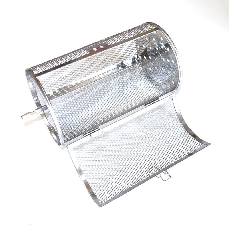 Stainless Steel Rotating Electric Oven Roasting Cage for Nuts, Seeds, and Chestnuts