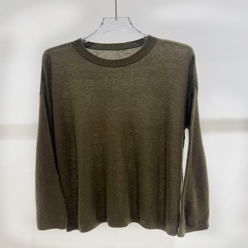 ROW Minimalist Cashmere Soft Knitted Sweater - 2025 Autumn/Winter Women's Versatile Base Layer