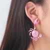 1 Pair Creative Crab Earrings Fashion Ear Jewelry Animal Earrings  Beach Vacation Accessory