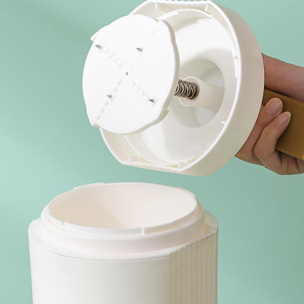 Rallador de Hielo Manual, Máquina de Nieve Portátil con Compartimento para Hielo, Pequeña Batidora Manual de Manivela para Smoothies, Trituradora de Hielo para Nieve para Pícnics al Aire Libre