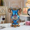 European Resin Vintage Vase Fake Flower Arrangement Ornaments Home Room Desktop Accessories Crafts Coffee Table Decoration Items