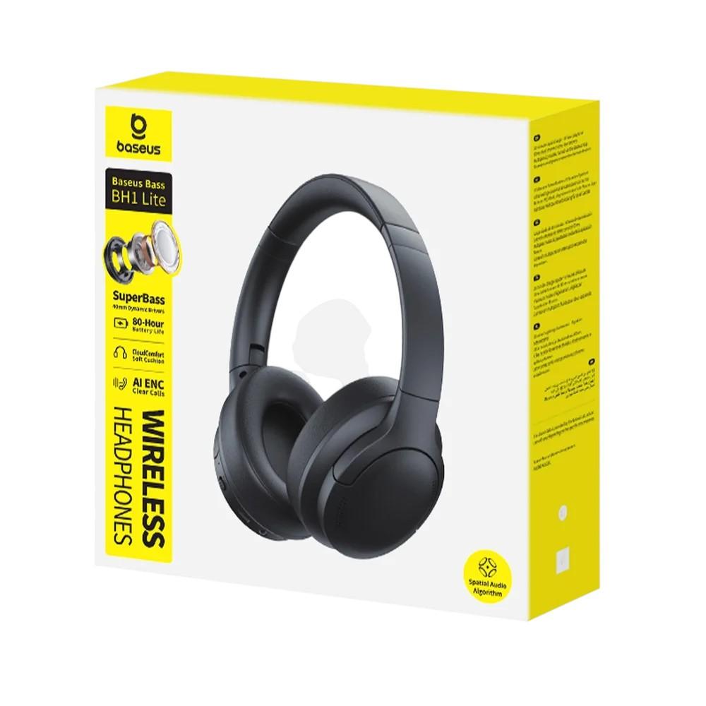 Fones de ouvido bluetooth 6.0 BASS BH1 LITE preto