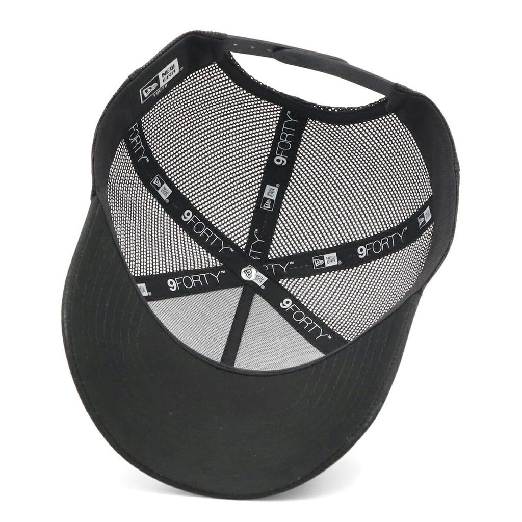 New Era Kids Mesh Cap 9FORTY-A NE Logo Black YOUTH52-56cm YTH940AFTR NELOGO BLK WHI 25J