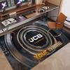 Custom Rug JCB Pattern Print Name Text Soft Non‑Slip Floor Carpet for Home Indoor Decoration