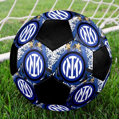SIZE 5 FC Internazionale Milano Soccer Ball Colorful All Ages Machine Stitched PVC Competition Ready Durable High-Bounce