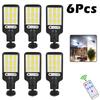 1~8Pack Solar Street Lights Outdoor Waterproof Security Motion Sensor LED Lamp with 3 Lighting Mode Solar Lights for Garden IP65