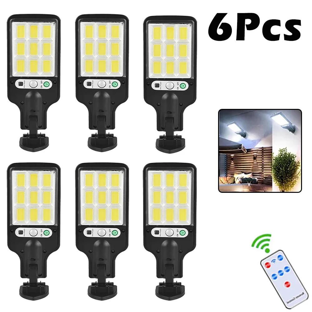 1~8Pack Solar Street Lights Outdoor Waterproof Security Motion Sensor LED Lamp with 3 Lighting Mode Solar Lights for Garden IP65