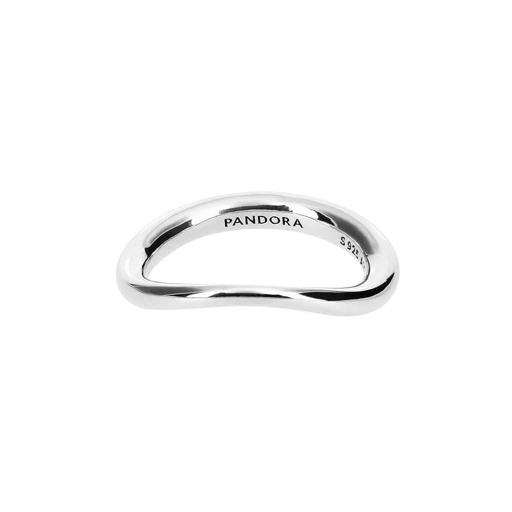 

Pandora 193314c00 Organical Shape Silver Ring 193314C00-52