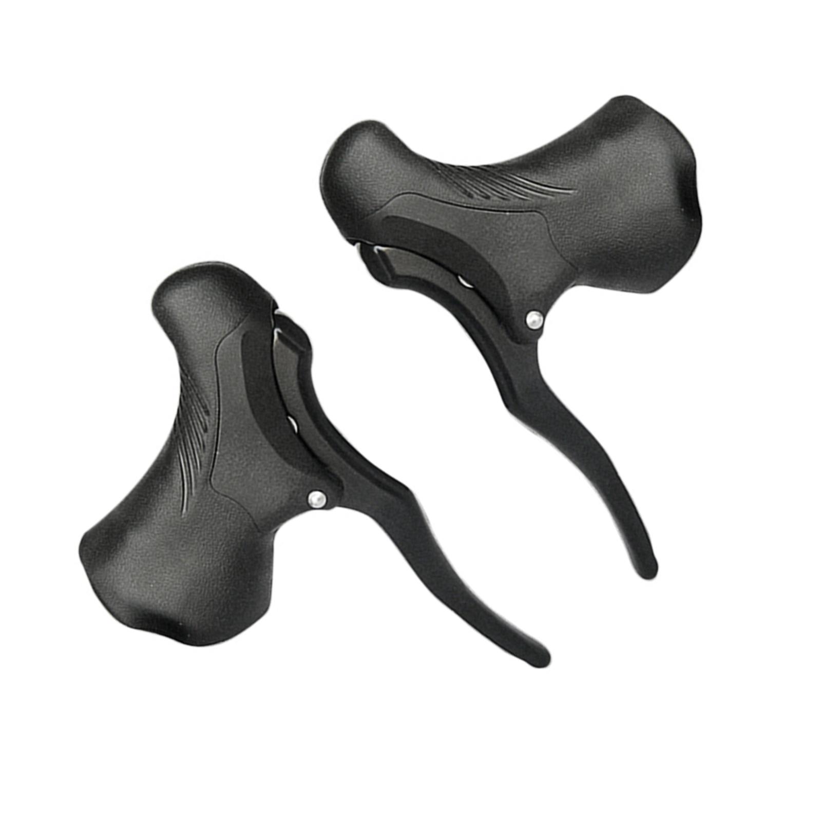 Легкая алюминиевая велосипедная тормозная ручка MTB горный велосипед велосипедные тормозные рычаги передние и задние тормозные рычаги руль-баран Black