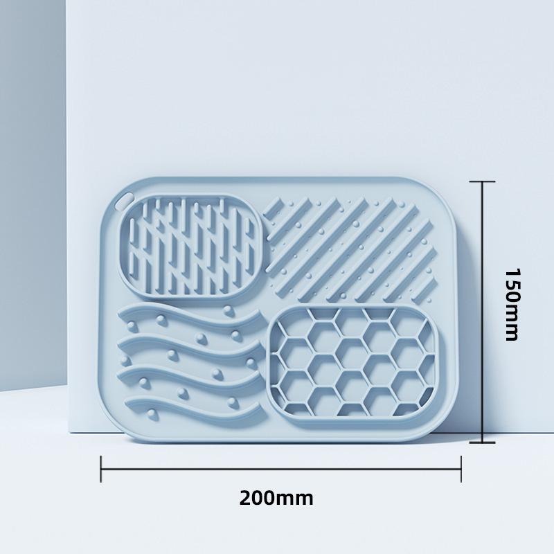 Dog slow food bowl pet slow food bowl with suction cup anti choking plate anti slip and anti knock dog licking mat feeding