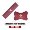 For Volkswagen VW Set Car Head Neck Rest Pillow Seat Belt Pads Headrest Cover Golf 4 5 6 7 Polo Jetta Sagitar Magotan Passat B5 QF9