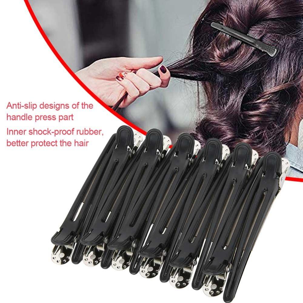 24pcs Creaseless Positioning Hairpin Non-Slip Partition Hair Clips Hairdressing Clips Home Use