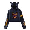 Short Hoodies Women Icrimax Printed Lady Sweatshirt Tracksuit Long Sleeve Female Cropped Top Fashion Korean Clothes Harajuku