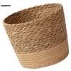 Natural seaweed woven flowerpot Vintage Style Flower Basket Large Capacity Straw Woven Planter for Family Friend Neighbor Gift