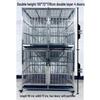 Stainless Steel Multi-Layer Dog Cage for Small to Medium Dogs - Parent-Child Design, Ideal for Pet Shops & Boarding