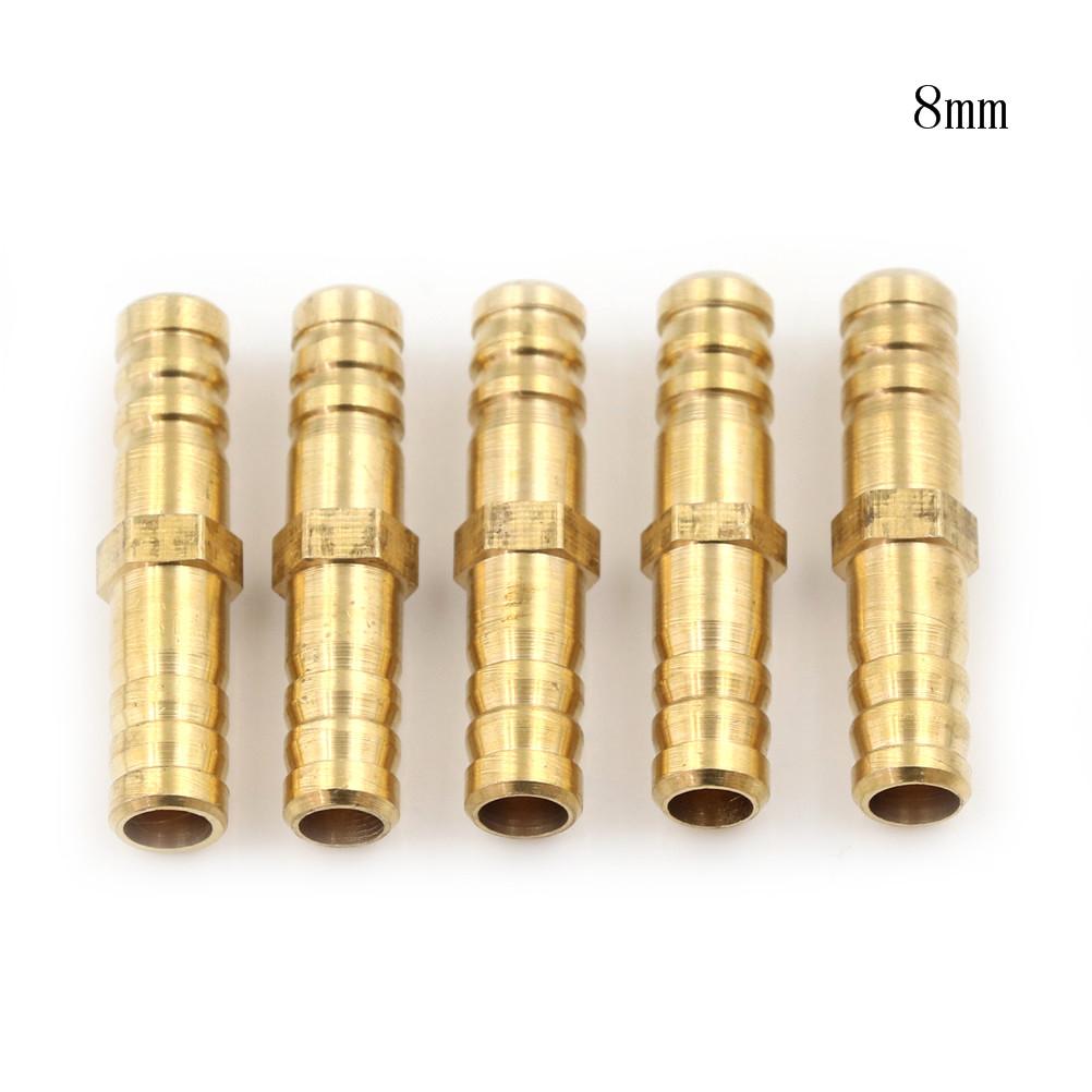 5 stk. rett slangeskjøter med piggkobling Luftdrivstoff Vannrør Gassrør