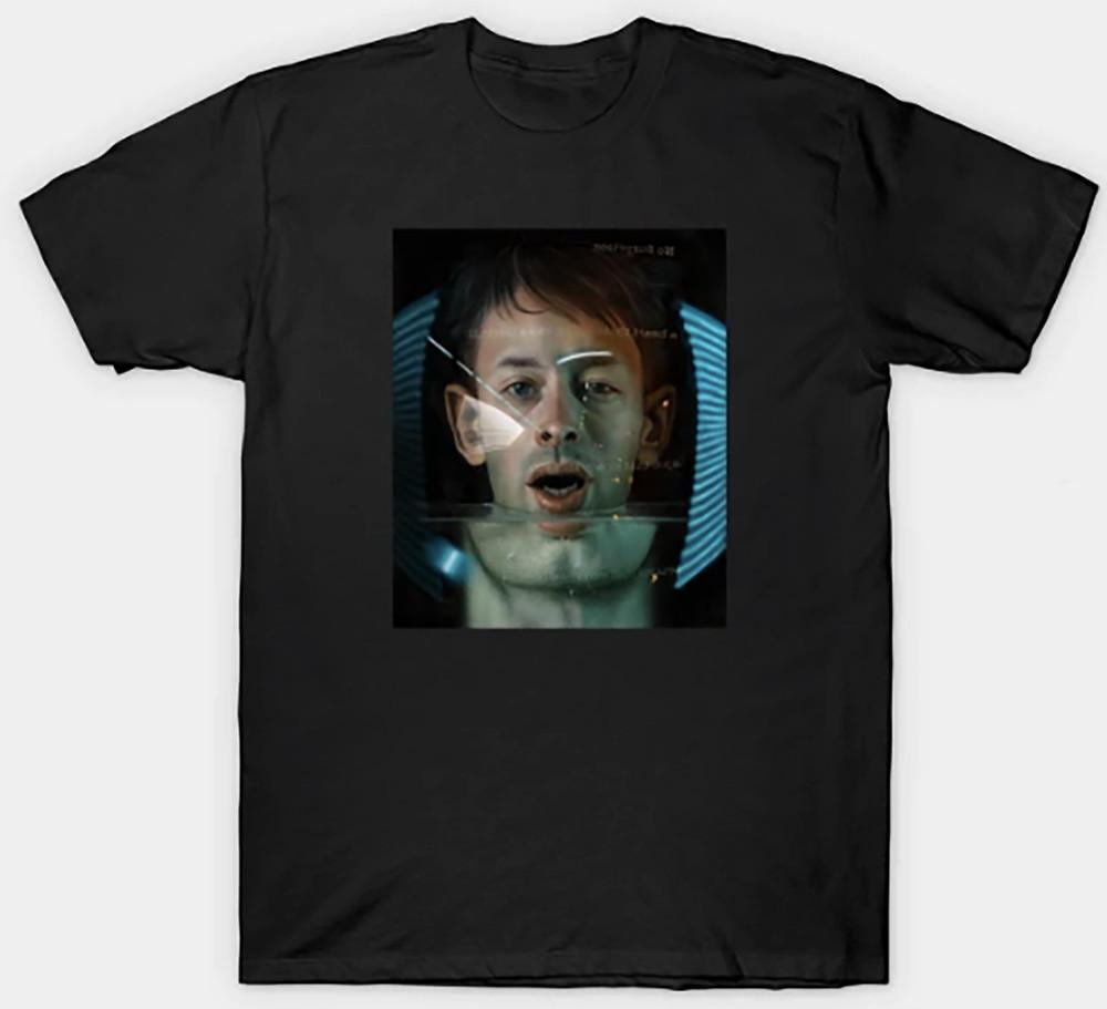 RADIOHEAD Короткий рукав Мужская Женская Унисекс S-3XL Черная Фан-арт Унисекс Футболка S