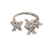 Exquisite Zircon Butterfly Rings for Women Girls Fashion Geometric Opening Adjustable Rings Engagement Wedding Jewelry Gifts
