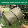 Collapsible Garden Waste Bag Oxford Cloth Bucket Reusable Container With 2 Carrying Handle For Garden Collecting Leaves 37.8 L