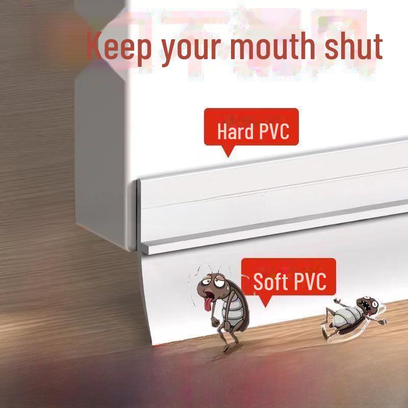 Dual-Material Door Sealing Strip: Soundproof, Insect-Proof, Weatherproof, Self-Adhesive