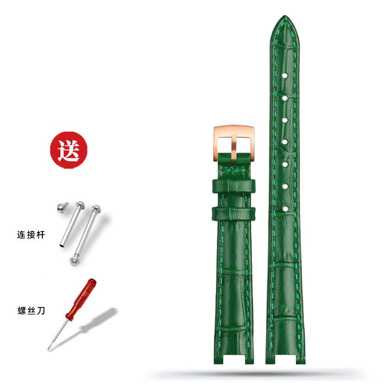 For Tissot Little Beauty T126.010 Jiali Series Women's Genuine Leather Watch Strap Bracelet Cowhide Chain Notch 12*4mm 14*5mm